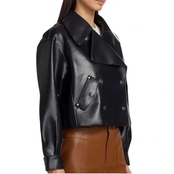 Free People We the Free Alexis Vegan Leather Jacket NWT - Picture 2 of 16